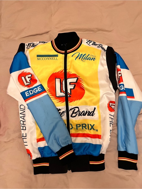 LF Jackets & Blazers - LF Multicolor Racing Bomber Jacket - Yellow, Blue, White, Black, Red